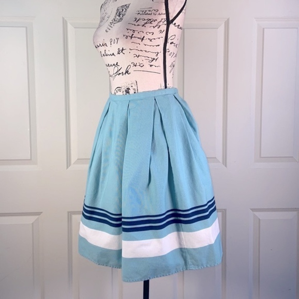Jason Wu Pleated Striped Skirt - Picture 4 of 9